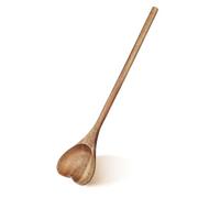 BESTYASH Cuillère Forme de Cœur Cuillère Multifonction pour Miel et Dessert Ustensile Pratique pour Maison Manche Long Confortable Facile à Nettoyer