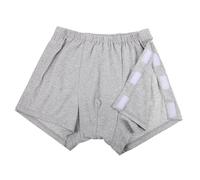 BESTYASH Culottes Post-Opératoires pour Hommes sous-Vêtements d'Incontinence Lavables Coton Doux Faciles à Porter pour Réhabilitation Après Fracture Soins Confortables pour Personnes Âgées