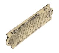 BESTYASH Décoration Mezuzah Métal Vintage avec Parchemin Sacré Ornement de Prière Judaïque pour Maison Plaque Religieuse Rétro avec Lettres Hébraïques Bénédiction et Protection pour Porte