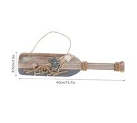 BESTYASH Décoration Murale Suspendue Style Méditerranéen Pagaie Rustique avec Étoile Ornement pour Maison et Fête Design Vintage pour Embellir Murs