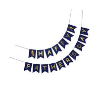 BESTYASH Décorations de Bannières Festival Fête des Pères, Accessoires Suspendus en Papier pour Fêtes la Maison et Prises de Photos Garçon et Filles