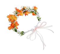 BESTYASH diadème de couronne Bandeau de fleurs fête photo couronne de fleurs de mariage ne de cheveux de pour femmes Accessoires poilus pour la mariée ruban d'organza