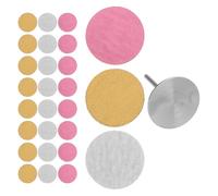 BESTYASH Disques de Ponçage pour Ongles 20 MM Kit de 3 Grains 80/180/240 Papier de Verre Rond pour Pédicure et Exfoliation des Peaux Mortes Accessoires Manucure et Soin des Pieds