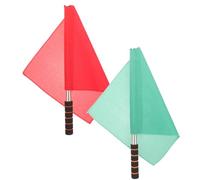 BESTYASH Drapeaux de Commandement pour Arbitre de Match Coupe du Monde, Lot de 2 Pièces en Polyester Poignée Confortable et Mousse, Faciles à Transporter pour Jeux Sportifs et Rugby
