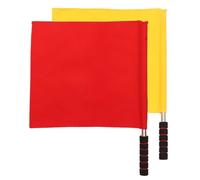 BESTYASH Drapeaux de Signalisation Légers en Polyester Poignée Antidérapante, Lot de 2 pour Arbitres de Rugby et Football, Équipement Essentiel pour Matchs