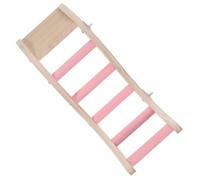 BESTYASH Échelle en Bois pour Perroquet d'escalade pour Perruche Stimulation des Griffes Compétences Motrices Matériau Naturel et Coloré pour Cage à Oiseaux