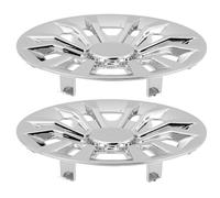 BESTYASH Enjoliveurs de Roue pour Voiturette de Golf 8 Pouces Cache-Moyeu Extérieur Chromé Lot de 2 Pièces Protection Solide Intempéries Compatible Véhicule Électrique Touristique