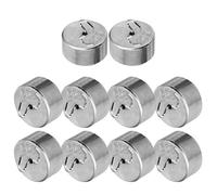 BESTYASH Ensemble de 10 Poids à Crochet Métallique 50 G en Acier pour Expériences de Mécanique, Outil Pédagogique Précis pour Laboratoire de Physique et Démonstrations Éducatives