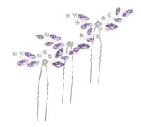 BESTYASH Ensemble De 3 Accessoires Pour Cheveux De Mariée Pinces À Cheveux En Strass Épingles À Cheveux Barrettes Pour Filles Demoiselles D'Honneur Jolies Barrettes Décoratives En