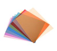 BESTYASH Ensemble de Filtres de Couleur en PVC Translucide 8 Pièces pour Éclairage DJ et Vidéo, Réduit la Fatigue Visuelle des Garçon et Filles Filtres de Lumière Colorés Couleur Aléatoire