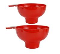 BESTYASH Entonnoir De Mise En Conserve À Large Ouverture 2 Pièces En Plastique Avec Poignée Pour Transfert Facile D'Huile Jus Confiture Et Autres Liquides