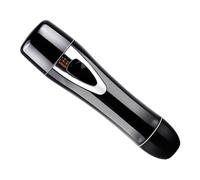BESTYASH Épilateur Électrique Portable Mini Tondeuse à Cheveux sans Fil Design Rotatif Étanche Usage Sec et Humide Protection Peau Facile à Nettoyer Noir sans Batterie