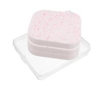 BESTYASH Éponge Exfoliante Multifonction Visage 4 Pièces Taille Compacte En Pva Douce Pour Femmes Et Filles Nettoyage Visage Démaquillage Voyage Boîte De Rangement