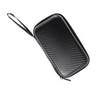BESTYASH Étui de Rangement pour Thermomètre Front Température EVA Antichoc Résistant à l'usure avec Fermeture Éclair Classique pour Voyage Noir