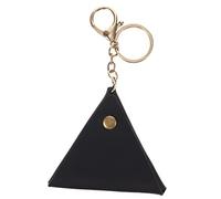 BESTYASH Étui en Cuir De Vachette Vintage Porte-câble Ergonomique Mini Support pour Casque Portable pour Voyage Randonnée Taille Compacte Noir Fou-maroquin