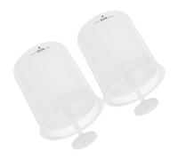 BESTYASH Fabricant De Mousse Faciale 2 Pièces Format Compact Blanc Pour Nettoyant Visage Efficacités Voyage Usage Quotidien