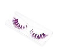 BESTYASH Faux Cils Colorés Grappes de Cils Naturel Look Effet Exagéré pour Festivals Cosplay et Usage Quotidien