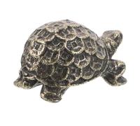 BESTYASH Figurine de Tortue en Alliage Rétro Amulette Feng Shui Sculpture Décorative Compacte pour Bureau et Maison Ornement Tortue de Prospérité Symbole de Richesse Décoration de Table