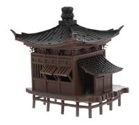 BESTYASH Figurine Mini pour Aquarium Plastique Résistant Décoloration Décoration Zen pour Jardin Bonsai et Micro Paysage Modèle Architecture Asiatique Compact pour Ambiance Relaxante