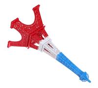 BESTYASH Figurine Tour Eiffel Décoration Unique de Bureau 18 CM Maquette Métallique Rouge Blanc Bleu pour Intérieur et Table de Fête