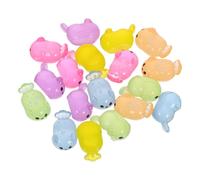 BESTYASH Figurines Miniatures D’Animaux Marins en Résine Phosphorescentes, 18 Pièces, Décorations DIY pour Micro-Aquariums, Accessoires Créatifs pour Maison et Bureau