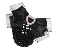 BESTYASH Filet à Chignon Professionnel Noir Nœud, Pince Cheveux Filet pour Personnel Infirmier, Hôtesse et Service, Accessoire Coiffure Bureau Élégant et Léger