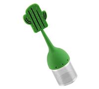 BESTYASH Filtre Infuseur à Thé Silicone Forme Cactus Passoire Fine pour Thé Vrac et Portable Adapté Maison Bureau