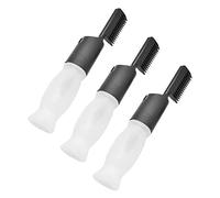 BESTYASH Flacon Applicateur de Coloration Capillaire 3 Pièces Taille Moyenne Noir avec Embout Incliné Professionnels et Particuliers Soins Capillaires Coloration et Teinture Scalp