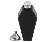 BESTYASH Flasque à Whisky Acier Inoxydable Coffin avec Entonnoir Flasque de Poche Étanche pour Bouteille de Liqueur Portable pour Halloween et Cosplay