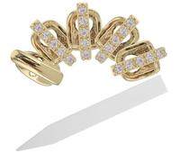 BESTYASH Grills Plaqué Or Hip Hop Punk 5 Pièces Faux Dents pour Bijoux Dents et Performance Rap Rappeur Cosplay