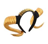 BESTYASH Halloween Cosplay Headband With Punk Goat And Sheep Horns Gothic Devil Hair Hoop Animal Costume Accessory For Themed Parties And Masquerades