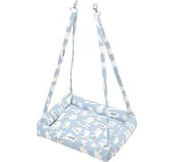 BESTYASH Hamac Chaud Lapin Suspendu pour Cage avec Lit pour Petits Animaux Confortable et Sûr en Toile, 1 Set pour Rats et Furets