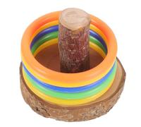 BESTYASH Jouet Éducatif Ensemble pour Perroquets en Bois et Plastique Couleur Aléatoire Stimulation Intelligente Présent pour Libérer L'ennui pour Perruches et Inséparables