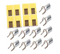 BESTYASH Kit Autocollants Formes à Ongles Salon 110 Pcs Prolongation Carrée Pliable Métal Manucure Débutant Usage Professionnel et Maison