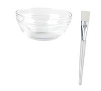 BESTYASH Kit de 12 Bols à Masque Transparent Pinceaux de Beauté Outils de Mélange Réutilisables pour Soins Visage DIY Voyage Activités Intérieures et Extérieures
