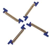 BESTYASH Kit de 4 Pièces Bornier de Barre Omnibus en Cuivre Bleu avec 12 Trous pour Connexion Sécurisée Coffrets de Distribution et Mise la Terre