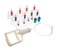 BESTYASH Kit de Ventouses à Vide 12 Pièces Outil de Massage Sûr et Facile à Utiliser Thérapie par Ventouse pour Auto-Massage à Accessoire de Bien-Utilisateurs