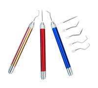 BESTYASH Kit D'outils de Désherbage pour Vinyle Lumière Intégrée, Alliage D'aluminium et Acier Inoxydable, pour Création de Stickers et Bricolage DIY