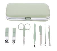 BESTYASH Kit Manucure Professionnel Multifonction Vert Matcha Coupe-ongles Inox Portable pour Ongles Mains et Soins et Nettoyage Complet à Domicile ou Voyage