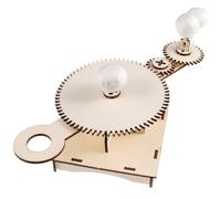 BESTYASH Kit Modèle Planètes Bois Sphères Éducatif Solaire pour École Apprentissage Astronomique Précis Terre Lune Soleil Manuel Stem Étude