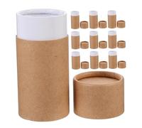 BESTYASH Lot de 10 Boîtes Rondes en Carton pour Huiles Essentielles Cylindrique Tube De Montage Pot Vide en Papier Contenant Rond Papier Spécial