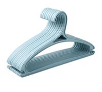 BESTYASH Lot de 10 Cintres Antidérapants en Plastique Cintre Garde-Robe pour Rangement De Vêtements Et Séchage sur Balcon Bords Lisses 41.70 X 21.20 X 1.00 Cm