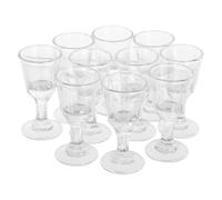 BESTYASH Lot de 10 Coupes à Liqueur en Verre 10 Ml Gobelets à Robustes Verres à Vin Compacts pour Apéritifs et Dégustations à Domicile