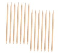BESTYASH Lot De 100 Bâtonnets à Cuticules En Bois Double Tête Pour Manucure Jetable, Dispositif De Repousse Peau Morte, Multi-usages, Usage Professionnel Et Maison, Accessoire Pratique Pour Ongles