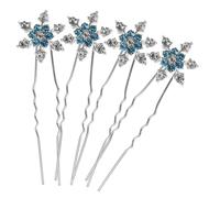BESTYASH Lot de 12 Épingles à Cheveux de Neige Accessoires Coiffure Élégants pour Mariées Design Chic en Cristal Pince à Chignon Décoration
