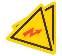 BESTYASH Lot de 2 Autocollants d'Avertissement Haute Tension Étiquettes de Sécurité Électrique Triangulaires 45Mm Résistants à L'Huile Autocollants de de Chocs Électriques