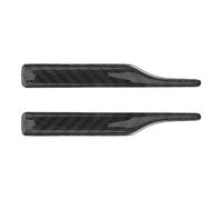 BESTYASH Lot de 2 Bandes Anti-Collision en Fibre de Carbone Noire pour Rétroviseurs de Voiture Autocollants Extérieurs Résistants aux Rayures Protection Aérodynamique Compatible