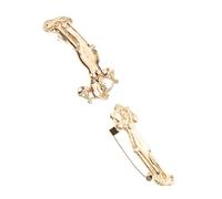 BESTYASH Lot de 2 Broches en Alliage Doré Représentant la Déesse Grecque Victoire, Accessoire Élégant pour Costume D'affaires, Broche à Revers pour Soirée et Fête, Symbole de Justice