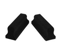 BESTYASH Lot De 2 Brosses à Barbe En Éponge Sensorielle Noire, Taille Moyenne, Nettoyant Multifonction Pour Poils Effilochés, Adapté Pour Barbiers Et Usage Personnel Au Lavabo