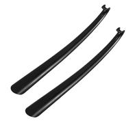 BESTYASH Lot de 2 Chausse-Pieds Longs en Plastique Noir 42 CM Antidérapants et Portables Aide à L’Enfilage des Chaussures pour Hommes Femmes et Seniors Outil Pratique pour Bottes et